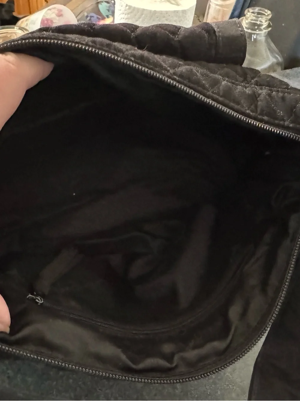 Vera Bradley black hobo bag